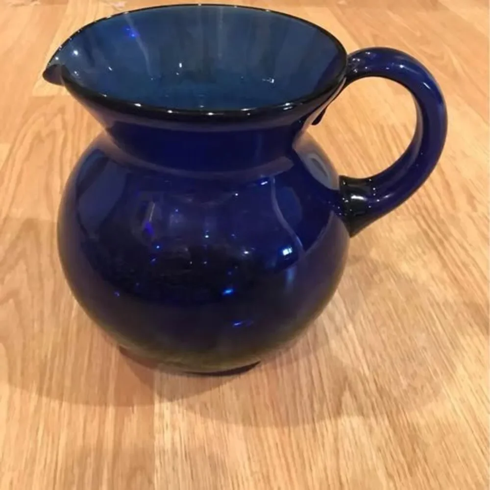 Small Blue Pitcher - Picture 2 of 5
